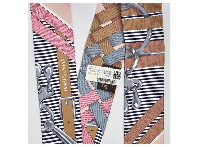 Hermès Mors Jouets Chemise Twilly Silk Women's Scarf - vista 12