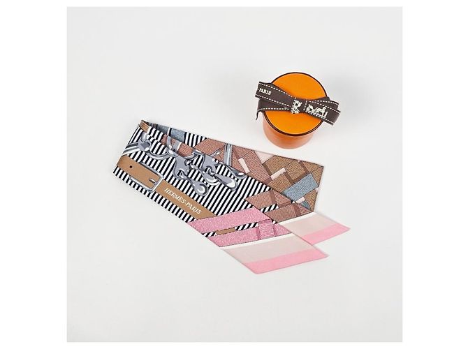 Hermès Mors Jouets Chemise Twilly Silk Women's Scarf - vista 13