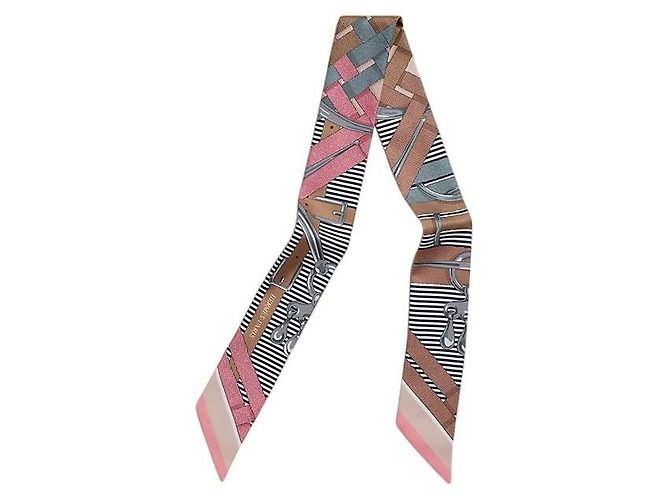 Hermès Mors Jouets Chemise Twilly Silk Women's Scarf - vista 2