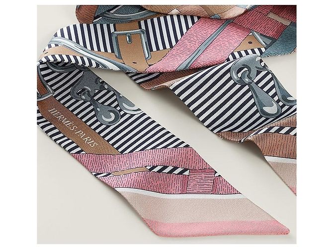 Hermès Mors Jouets Chemise Twilly Silk Women's Scarf - vista 4