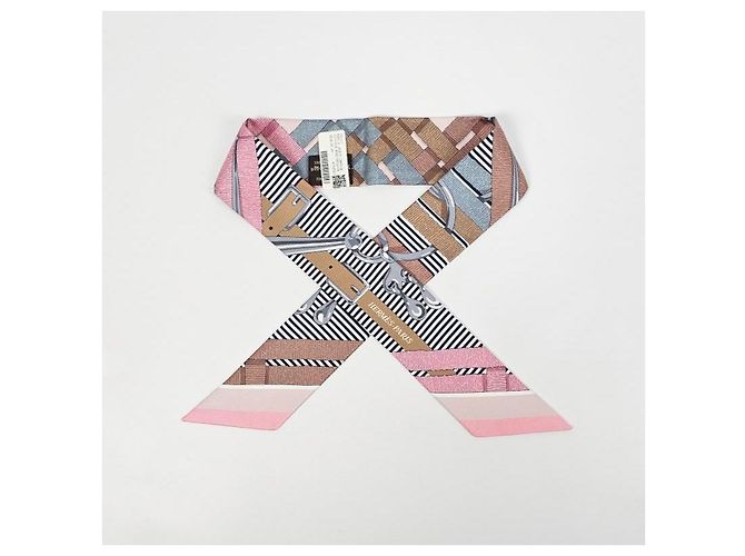 Hermès Mors Jouets Chemise Twilly Silk Women's Scarf - vista 5