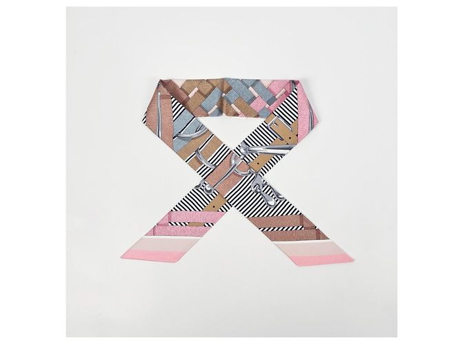 Hermès Mors Jouets Chemise Twilly Silk Women's Scarf - vista 6