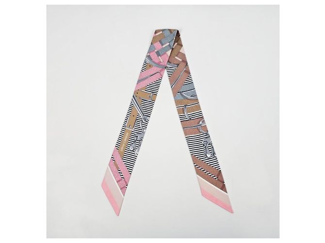 Hermès Mors Jouets Chemise Twilly Silk Women's Scarf - vista 7