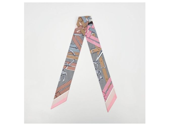 Hermès Mors Jouets Chemise Twilly Silk Women's Scarf - vista 8
