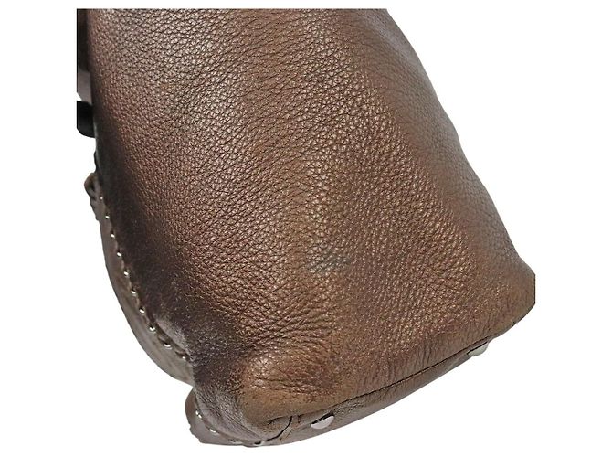 Chanel Borsa a Tracolla CC Marrone - vista 7