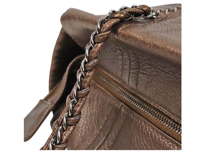 Chanel Borsa a Tracolla CC Marrone - vista 8