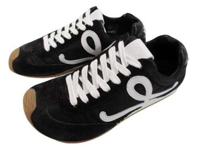 Loewe Ballet Runner in nylon e vitello - vista 3