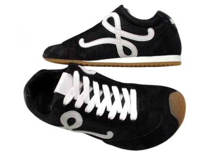 Loewe Ballet Runner in nylon e vitello - vista 4