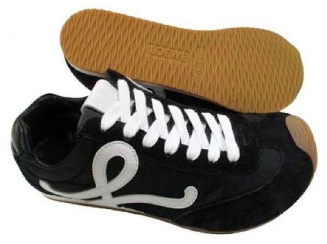 Loewe Ballet Runner in nylon e vitello - vista 5