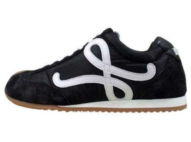 Loewe Ballet Runner in nylon e vitello - vista 8