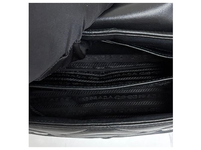 Prada Borsa a tracolla Spectrum Napa Small Chain Shoulder Bag Black - vista 10