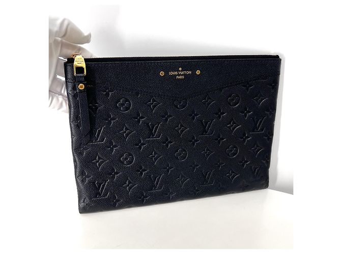 Pochette Louis Vuitton Monogram Nera in Pelle - vista 2
