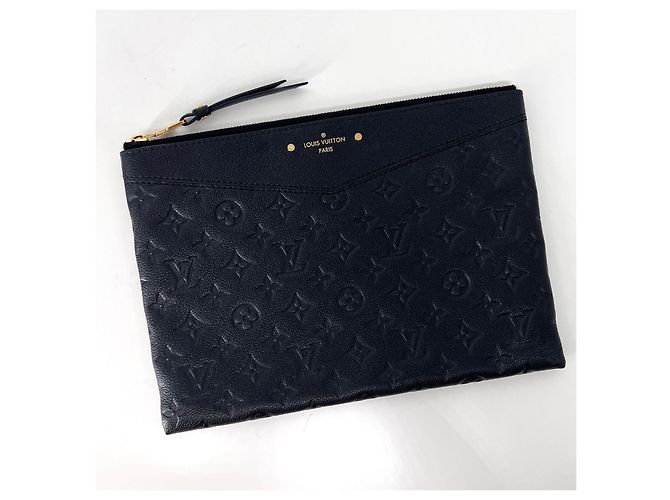Pochette Louis Vuitton Monogram Nera in Pelle - vista 3