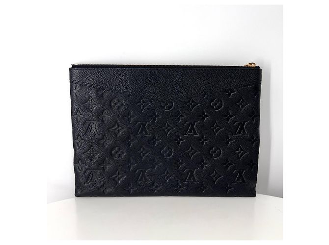 Pochette Louis Vuitton Monogram Nera in Pelle - vista 4