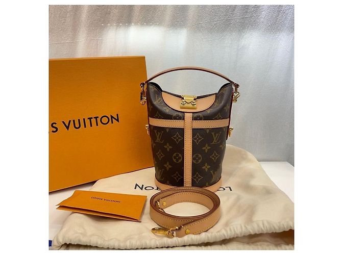 Borsa Duffle Louis Vuitton Crossbody Marrone Pelle - vista 2