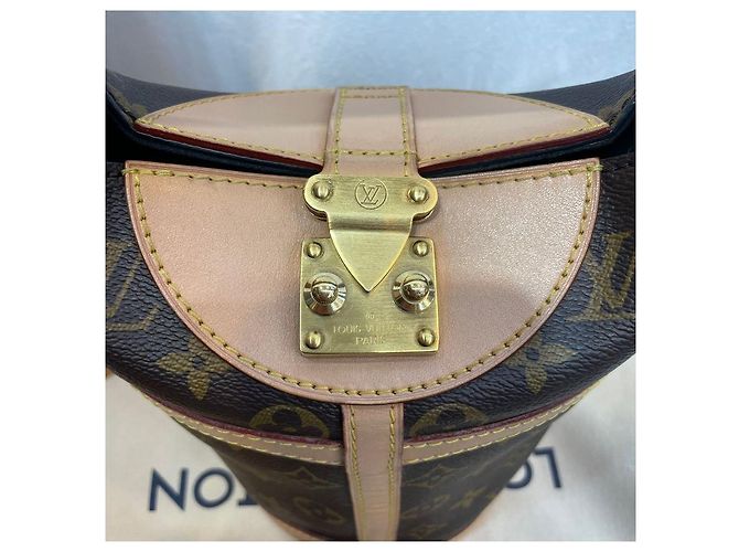Borsa Duffle Louis Vuitton Crossbody Marrone Pelle - vista 3