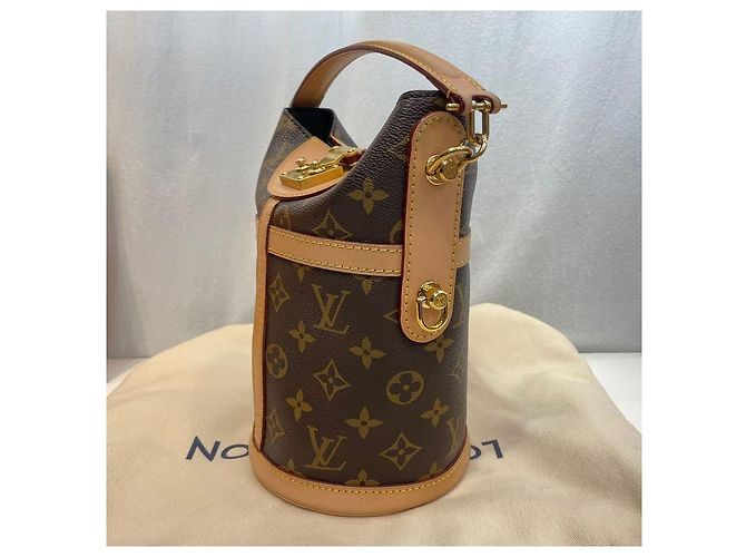 Borsa Duffle Louis Vuitton Crossbody Marrone Pelle - vista 4