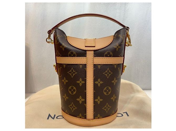 Borsa Duffle Louis Vuitton Crossbody Marrone Pelle - vista 7