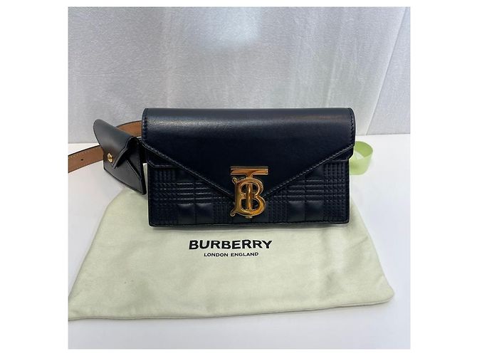 Burberry Borsetta da cintura trapuntata nera - vista 2