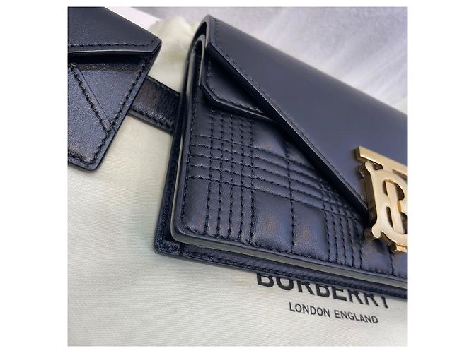 Burberry Borsetta da cintura trapuntata nera - vista 6