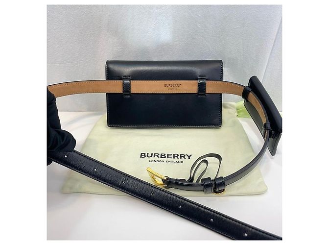 Burberry Borsetta da cintura trapuntata nera - vista 8