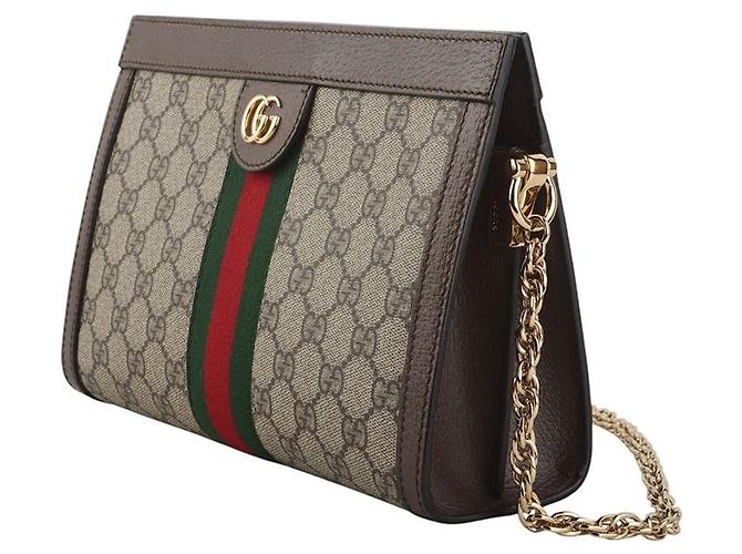 Gucci Borsa a tracolla Ophidia Chain GG Supreme - vista 2