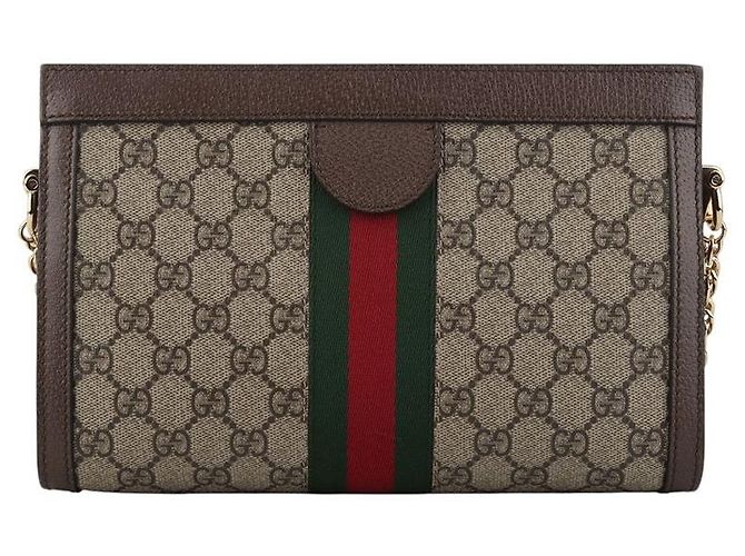 Gucci Borsa a tracolla Ophidia Chain GG Supreme - vista 3