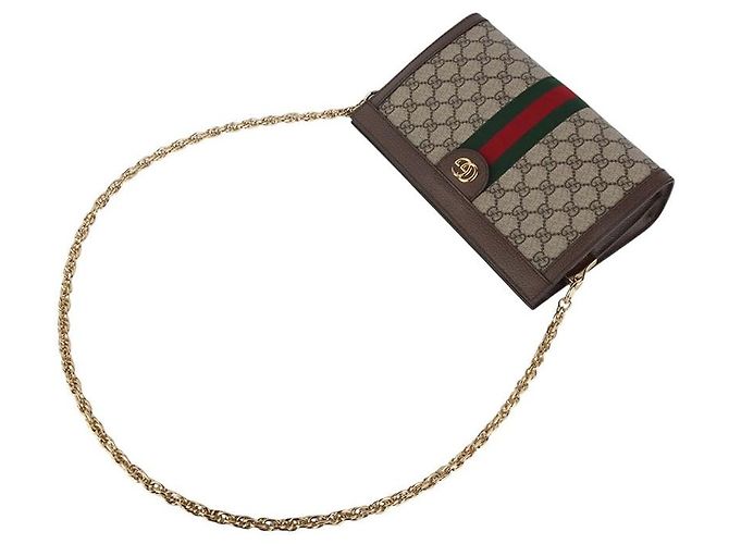 Gucci Borsa a tracolla Ophidia Chain GG Supreme - vista 4