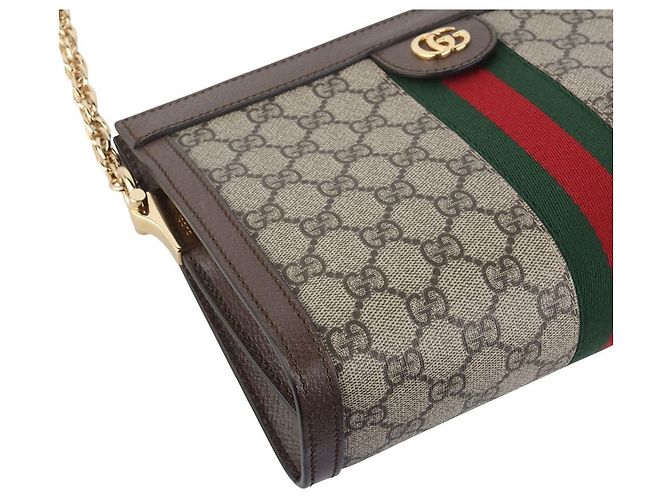 Gucci Borsa a tracolla Ophidia Chain GG Supreme - vista 5