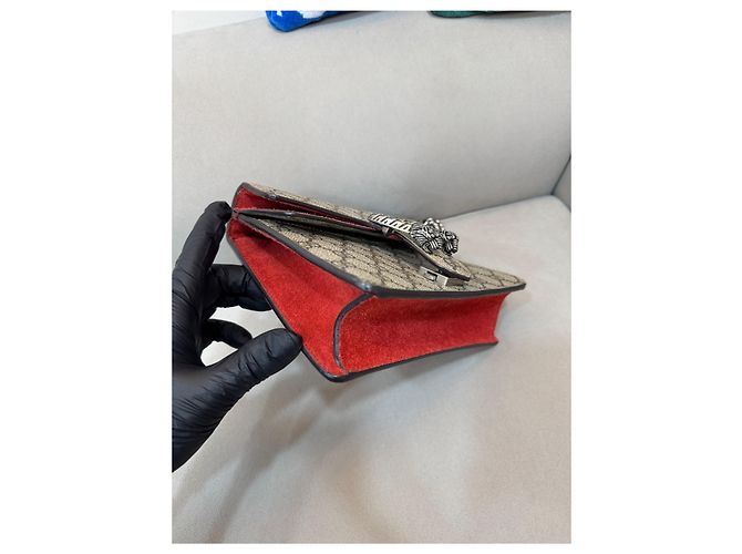 Gucci Borsa a tracolla Dionysus in camoscio - vista 2