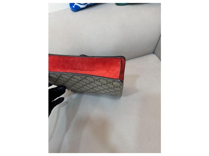 Gucci Borsa a tracolla Dionysus in camoscio - vista 3