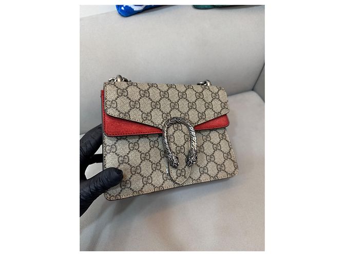 Gucci Borsa a tracolla Dionysus in camoscio - vista 6