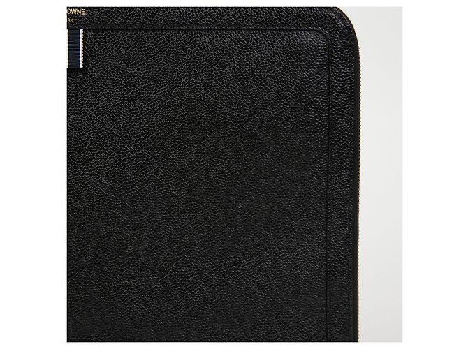 Thom Browne Clutch Document Pebble Black - vista 2