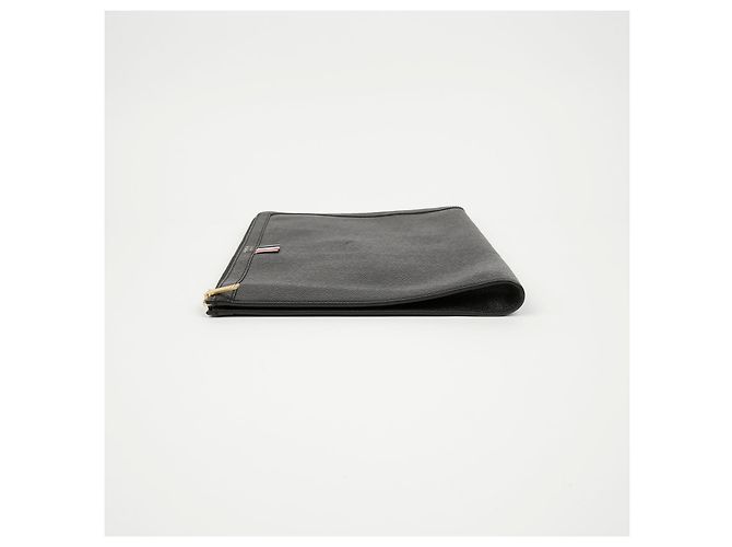 Thom Browne Clutch Document Pebble Black - vista 5