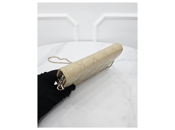 Dior Pouch a catena Lady Patent Cannage - vista 6