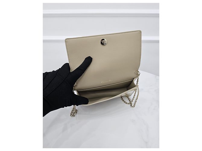 Dior Pouch a catena Lady Patent Cannage - vista 8