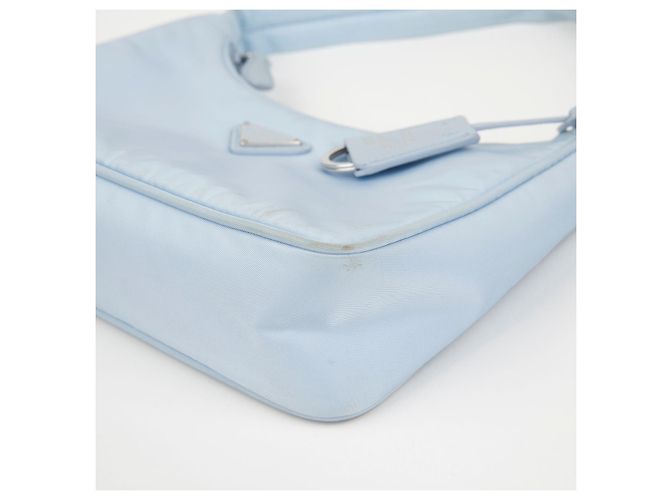 Prada Borsa Hobo Re-Edition Re-Nylon Sky - vista 13