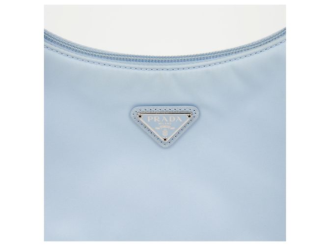 Prada Borsa Hobo Re-Edition Re-Nylon Sky - vista 3