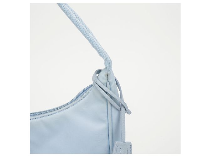 Prada Borsa Hobo Re-Edition Re-Nylon Sky - vista 5