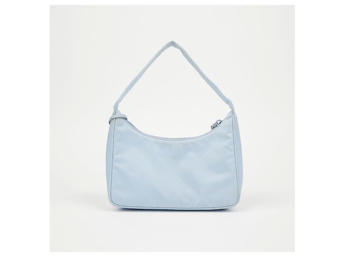 Prada Borsa Hobo Re-Edition Re-Nylon Sky - vista 6