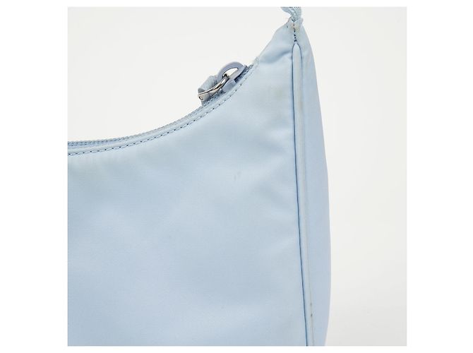 Prada Borsa Hobo Re-Edition Re-Nylon Sky - vista 7