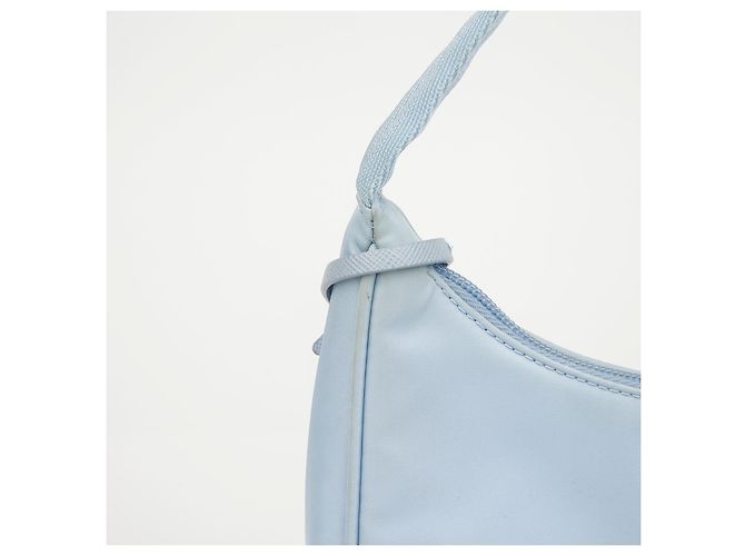 Prada Borsa Hobo Re-Edition Re-Nylon Sky - vista 8