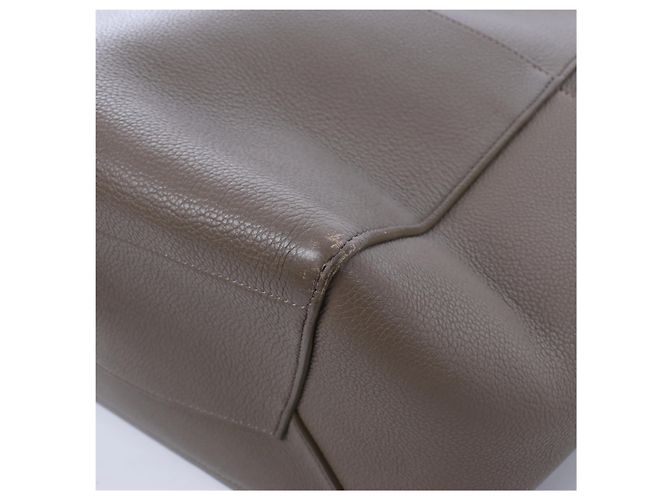 Céline Borsa a secchiello a tracolla Celine Sangle in pelle Grigio - vista 10