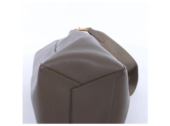 Céline Borsa a secchiello a tracolla Celine Sangle in pelle Grigio - vista 7