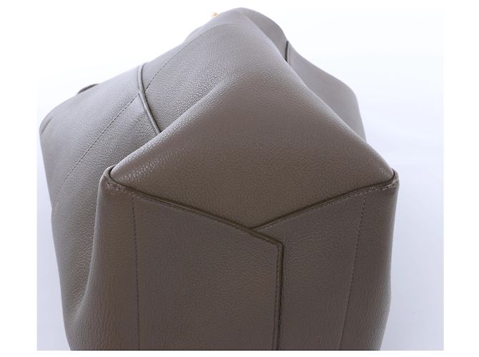 Céline Borsa a secchiello a tracolla Celine Sangle in pelle Grigio - vista 8