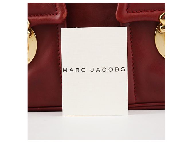Marc Jacobs Borsa Tote Multi-tasche Blake in Pelle Burgundy - vista 11