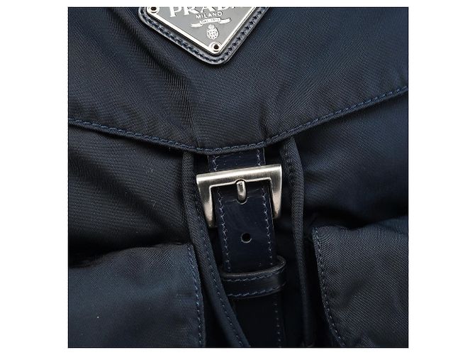 Prada Zaino B2811F Navy Tessuto Vela - vista 7
