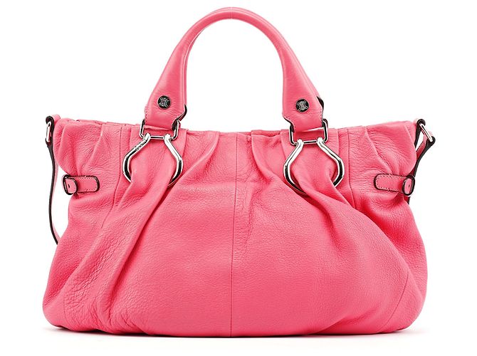 Céline Borsa Tote 2-Way in pelle rosa effetto cuscino - vista 3