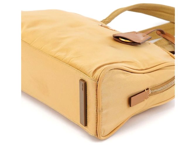 Prada Borsa Bowling BR0140 Beige Tessuto Sport - vista 10