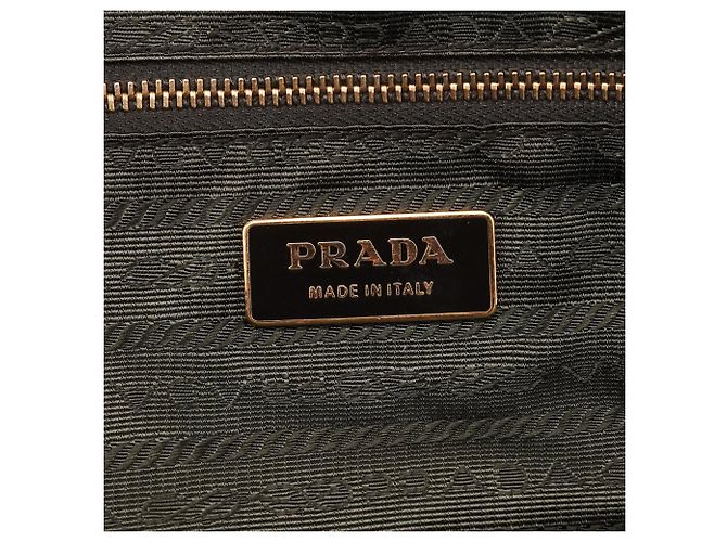 Prada Borsa Bowling BR0140 Beige Tessuto Sport - vista 14